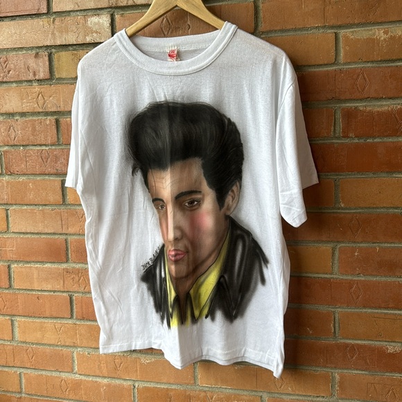 Vintage Elvis Presley T-Shirt / 1991 / Single Stitch / Custom Painted - Picture 2 of 5